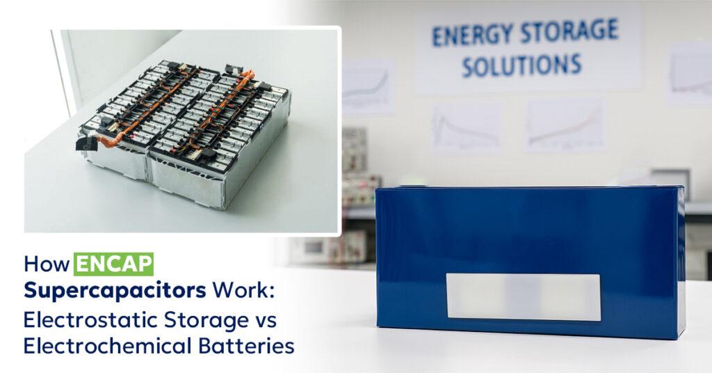 How ENCAP Supercapacitors Work Electrostatic Storage vs Electrochemical Batteries