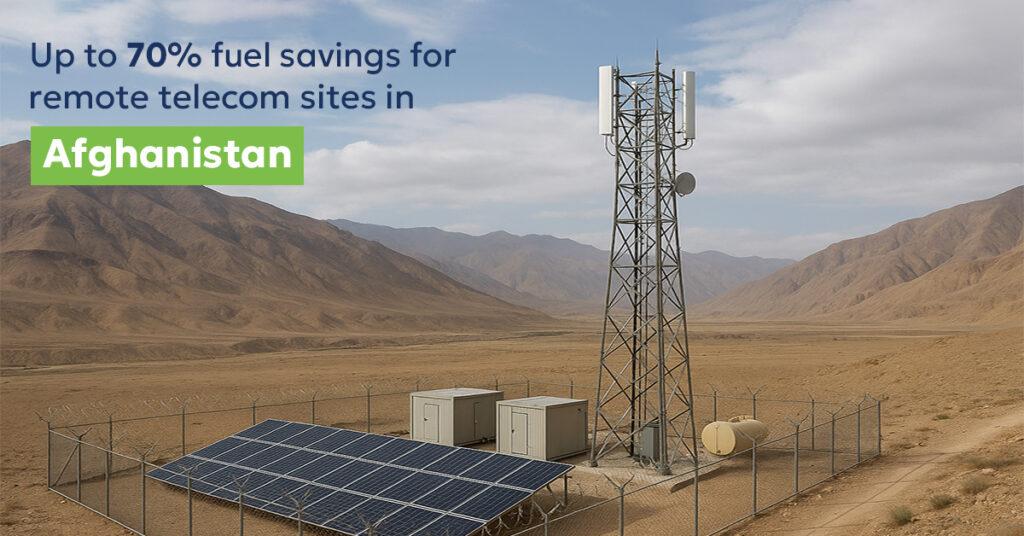 Up to 70% Fuel Savings for Remote Telecom Sites in Afghanistan