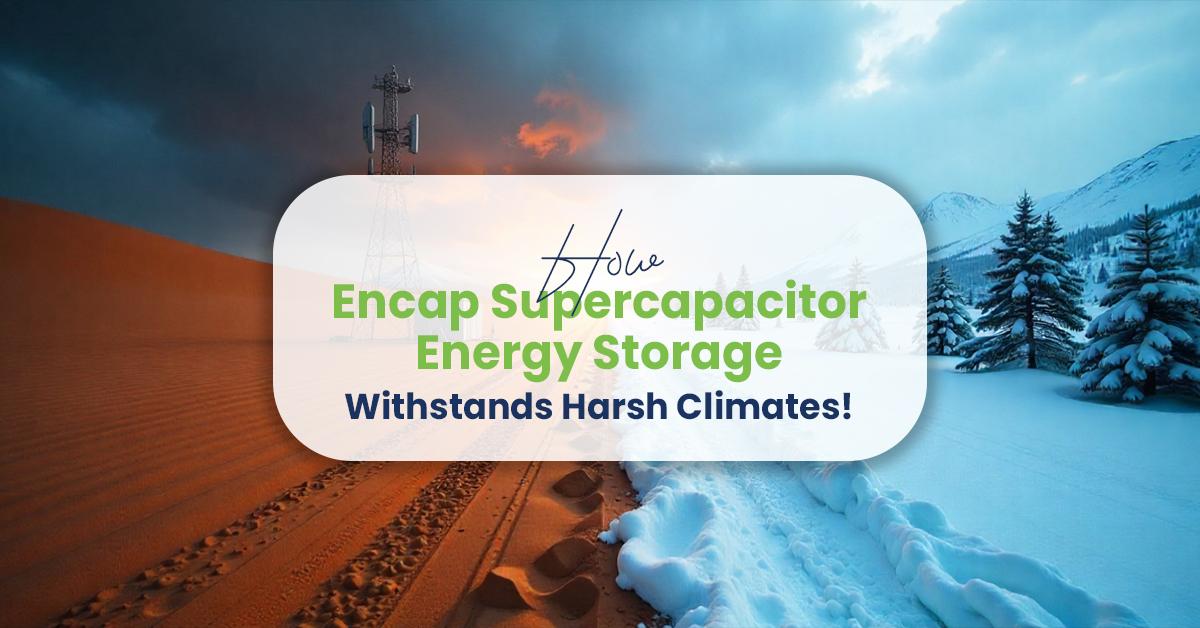 How Encap Supercapacitor Energy Storage Withstands Harsh Climate