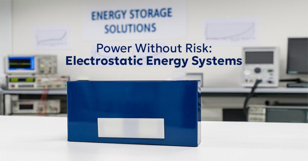Power Without Risk: Electrostatic Energy Systems