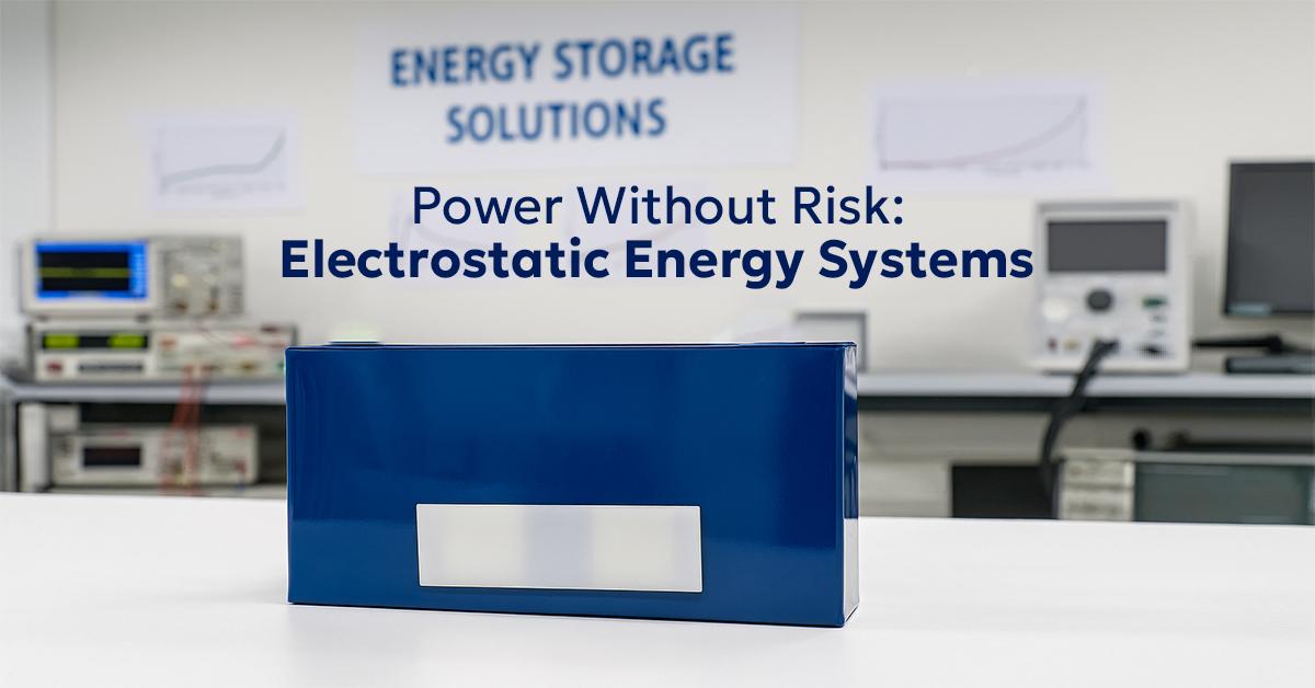 Power Without Risk Electrostatic Energy Systems